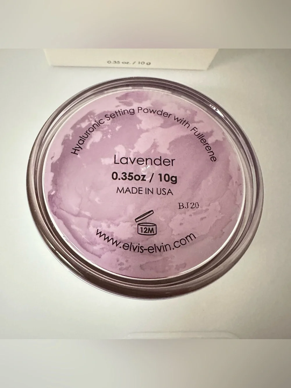 Elvis + Elvin Hyaluronic Setting Powder with Fullerene in Lavender – NWT